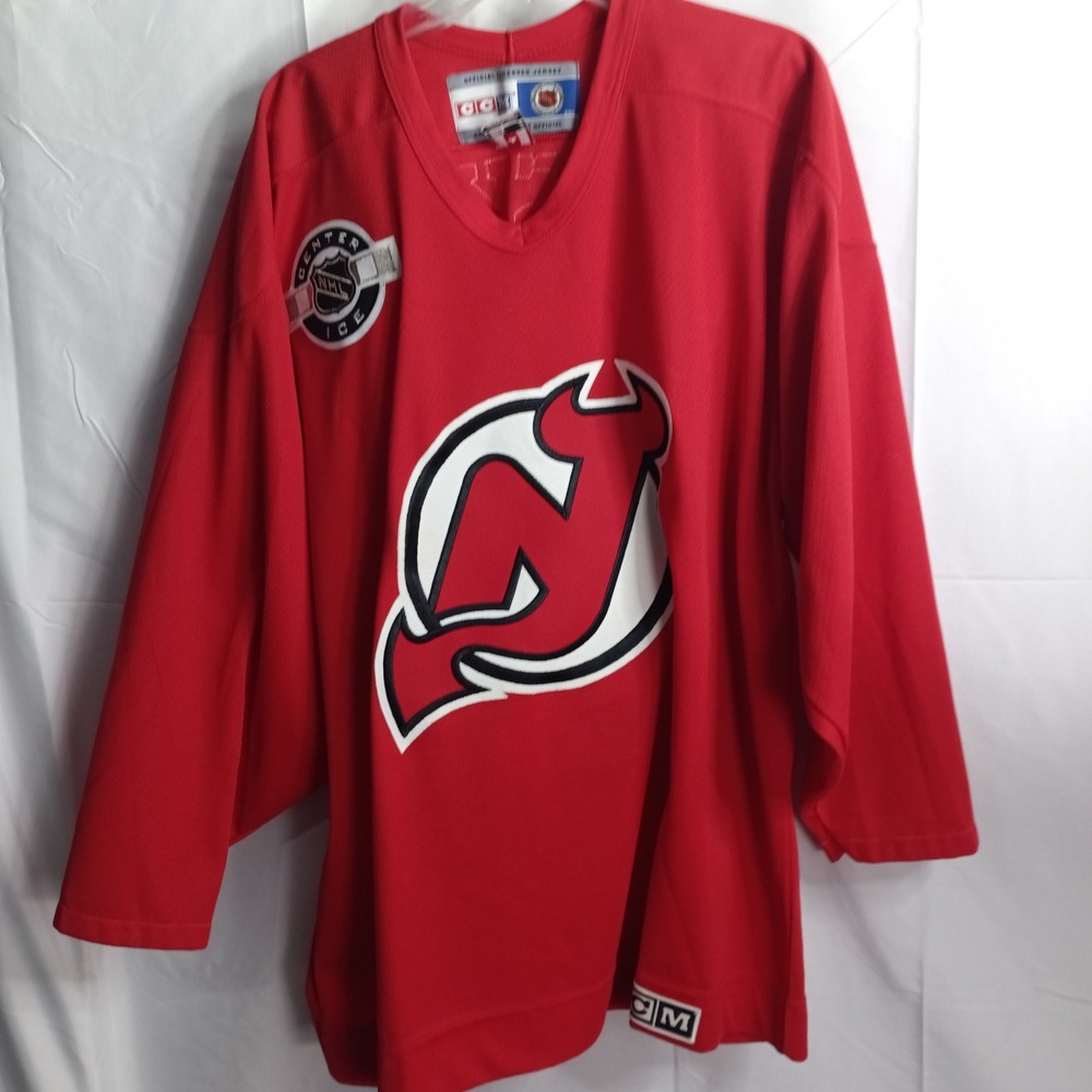 CCM New Jersey Devils NHL Center Ice Jersey Huskey 60 Red Mens Large Canada